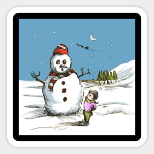 The snowman Sticker
